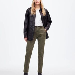 Madewell Slim Straight Olive Utility Pants